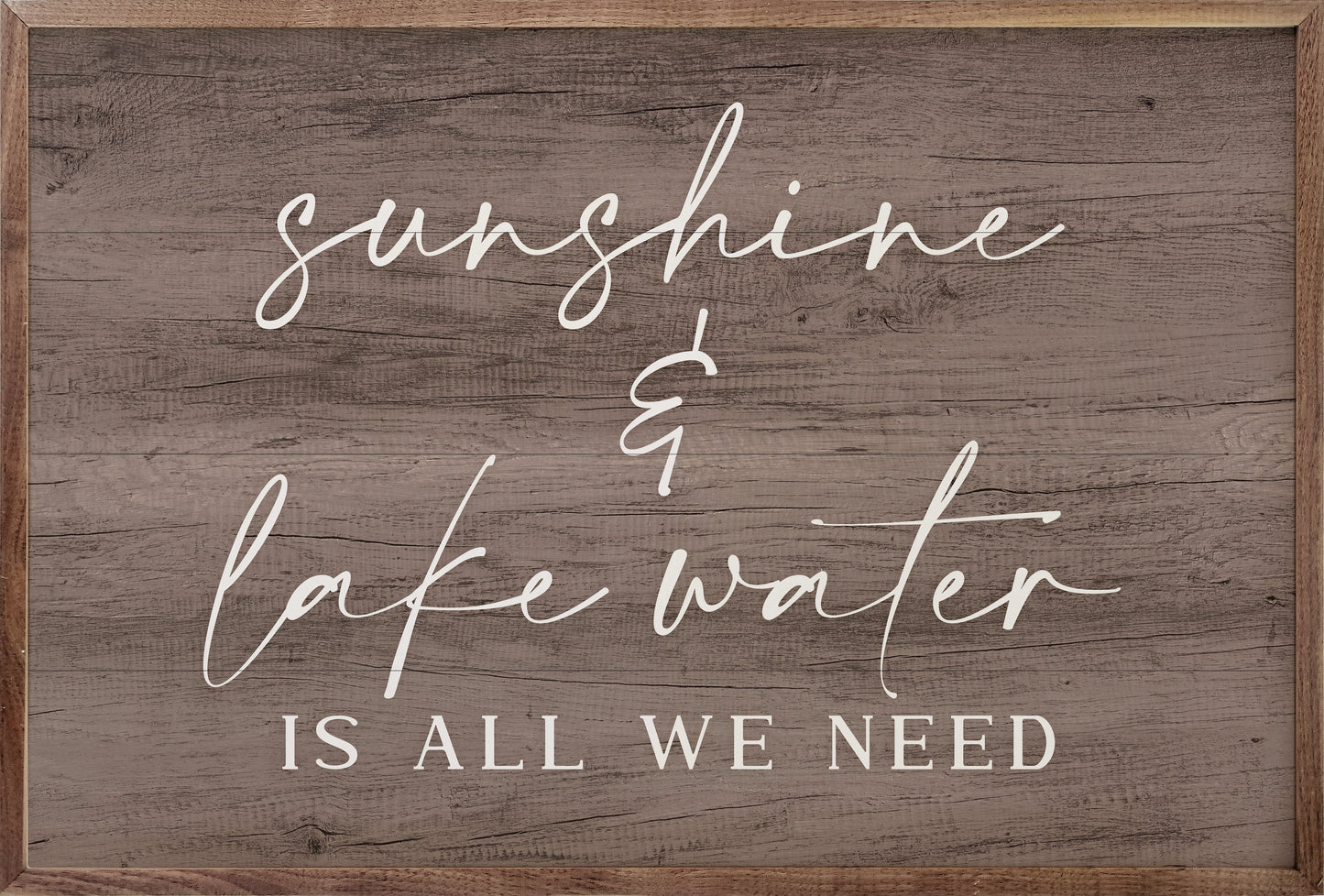 Sunshine And River Water Brown