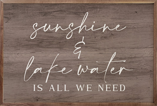 Sunshine And River Water Brown