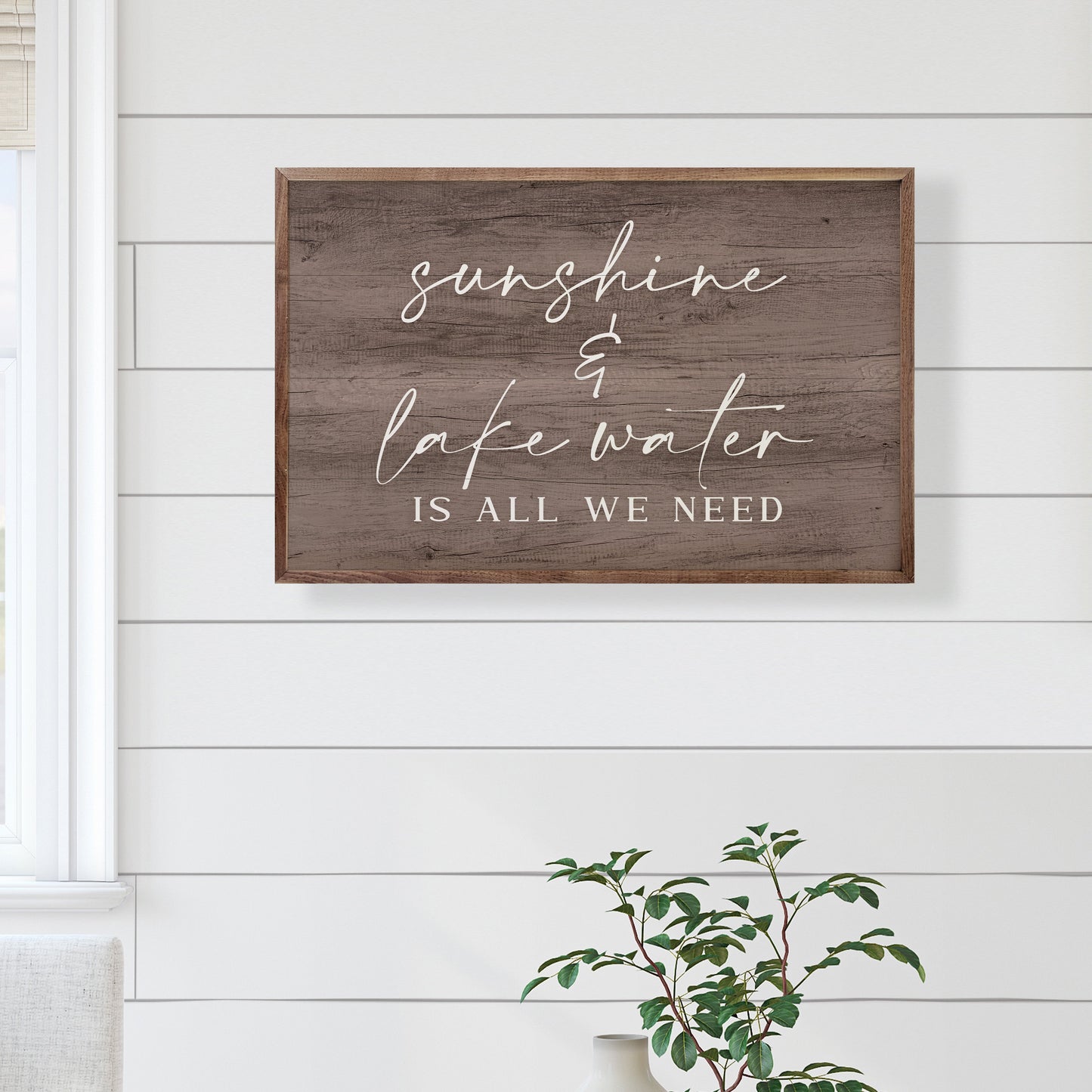 Sunshine And River Water Brown