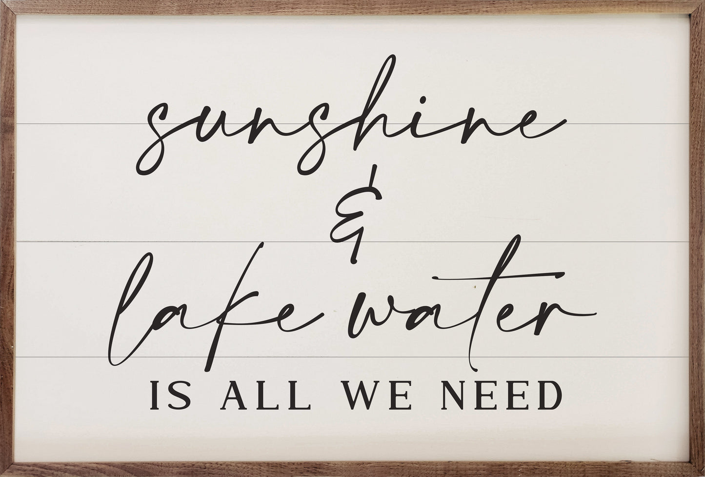 Sunshine And Lake Water White