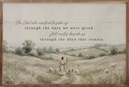 The God Who Walked Beside Us Sheep