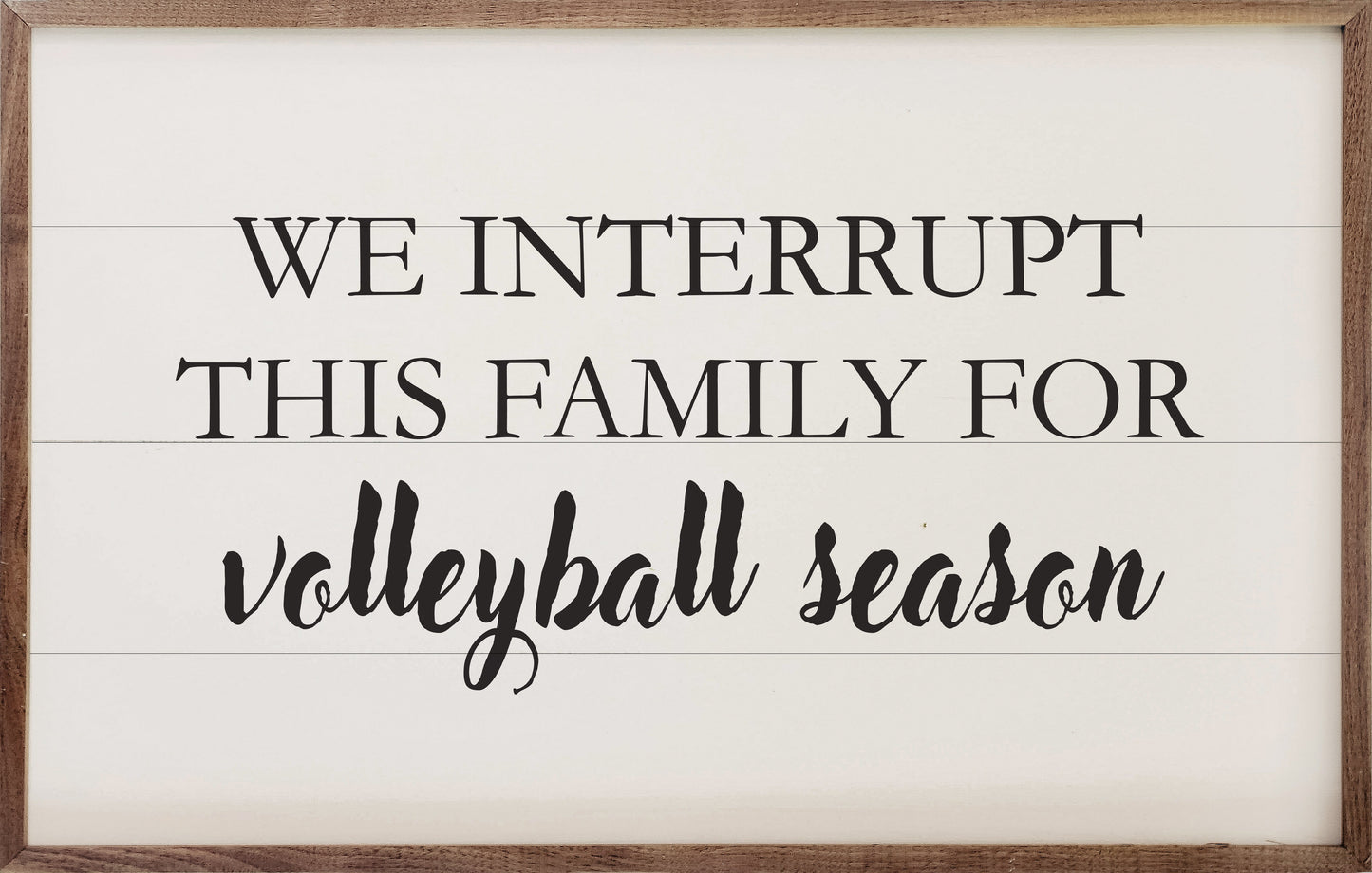 Volleyball Season White