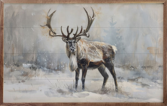 Wild Reindeer I By Petals Prints Design
