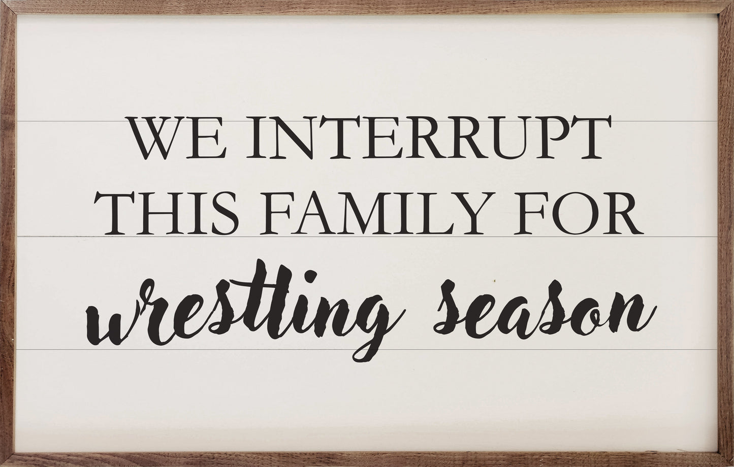 Wrestling Season White