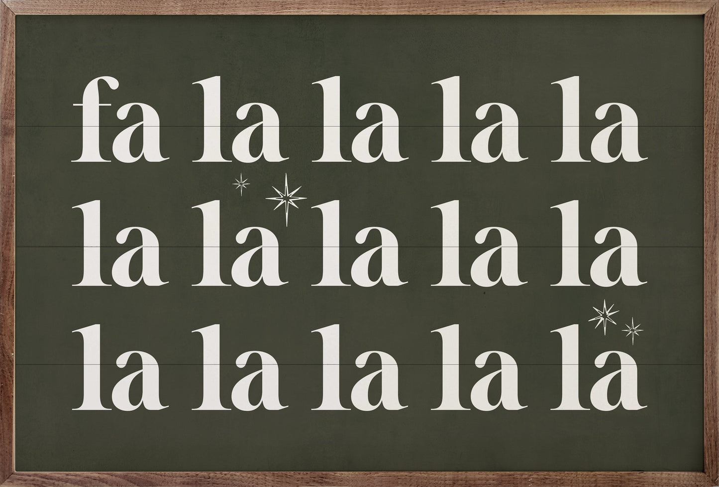 Fa La La La Stars Green