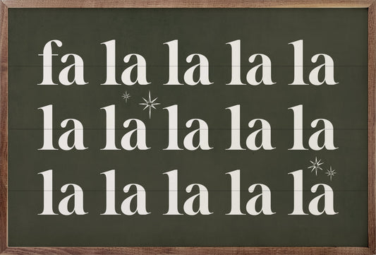 Fa La La La Stars Green