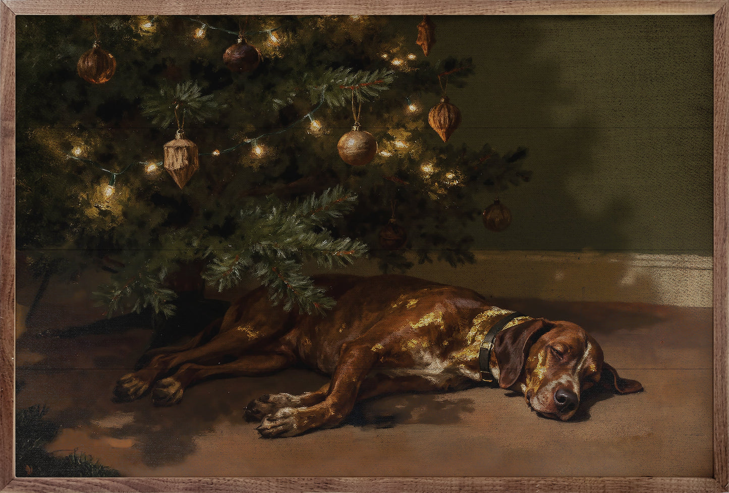 Hound Under The Christmas Tree
