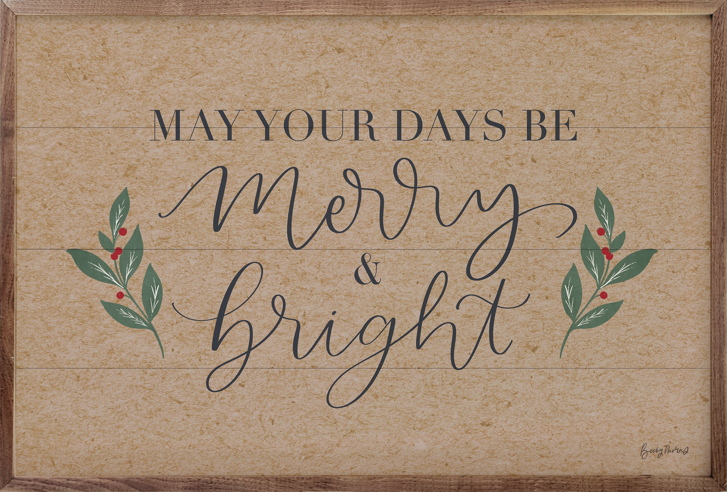 Neutral Christmas I Merry And Bright By Becky Thorns