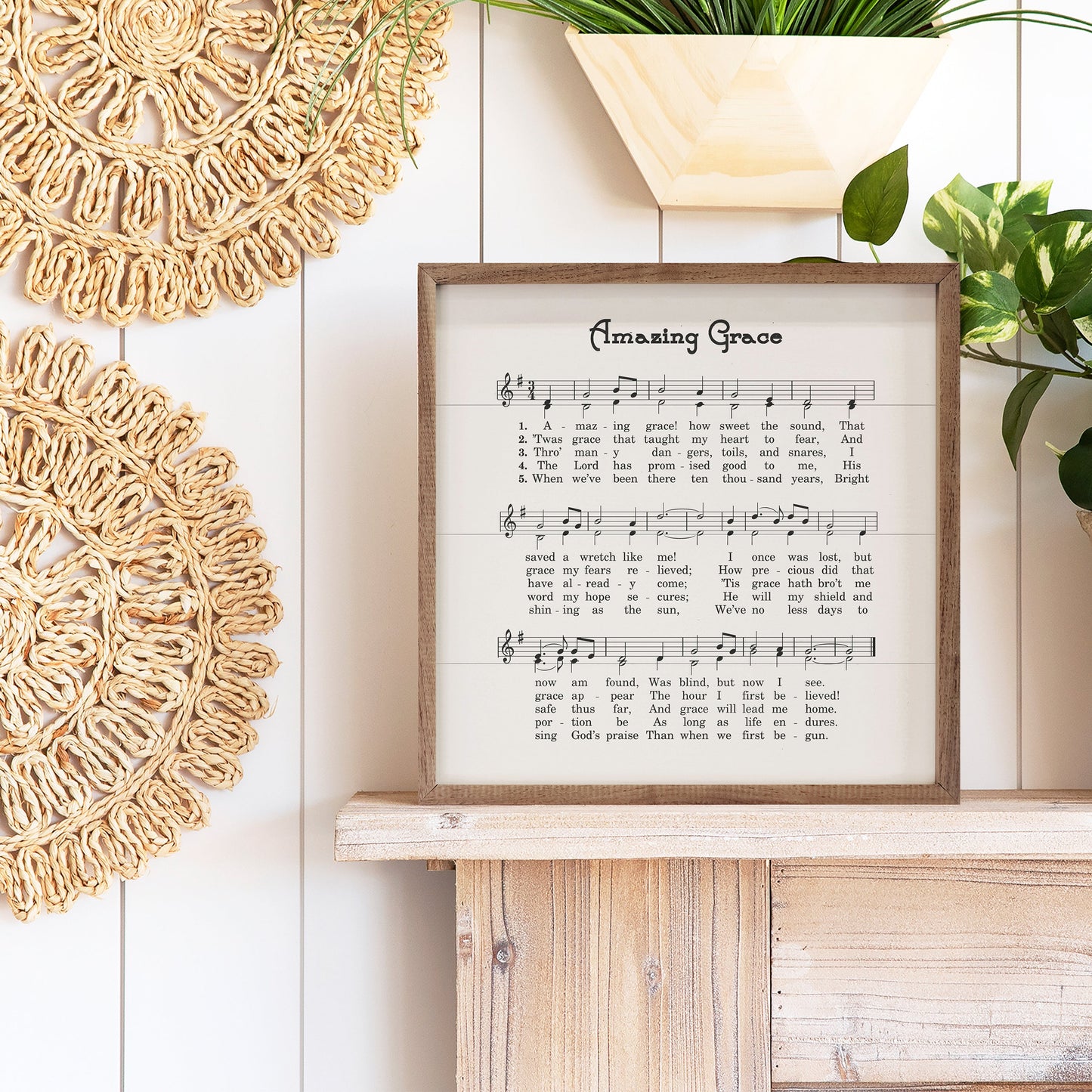 Amazing Grace Sheet Music White