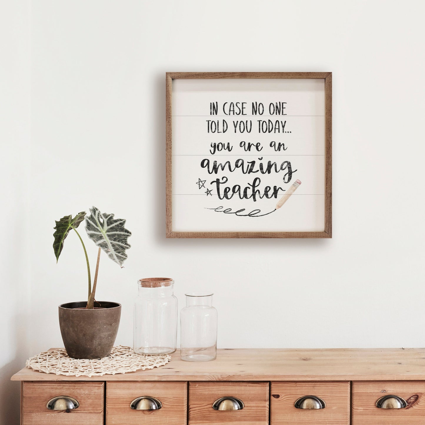 Amazing Teacher Star Pencil White