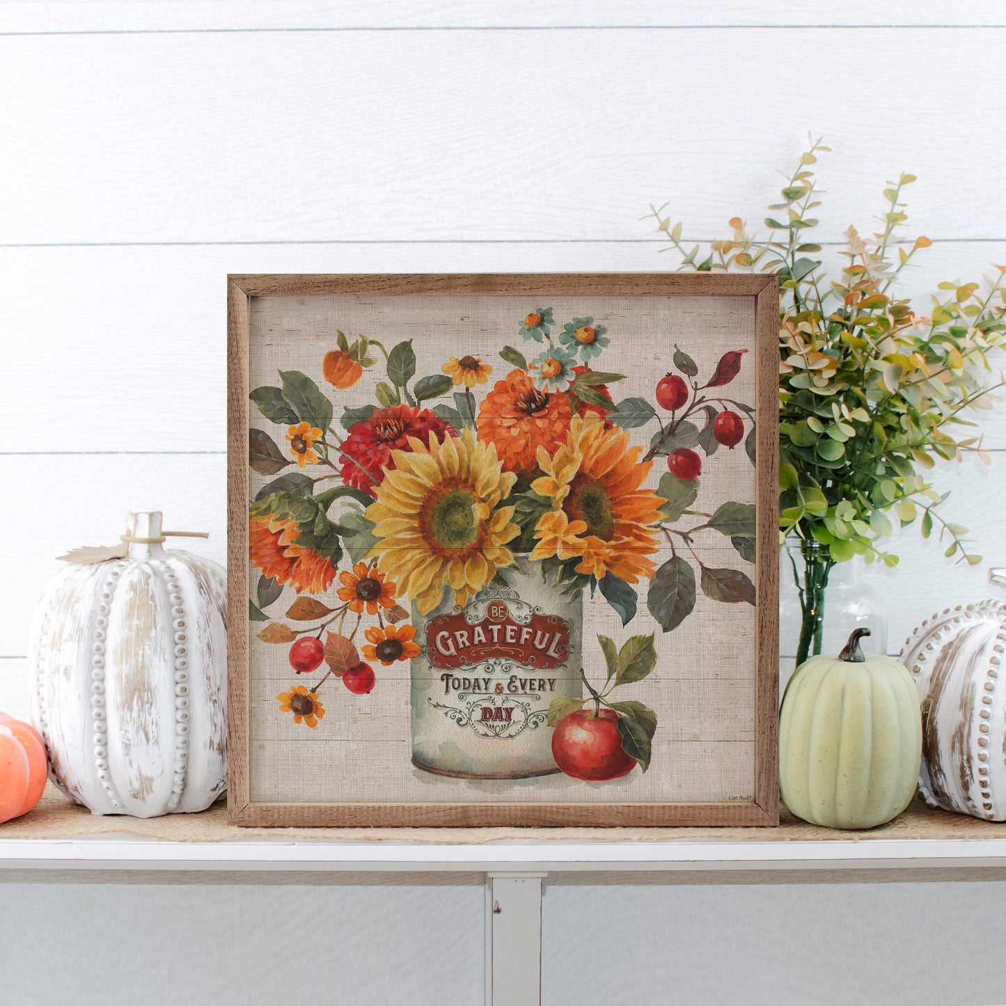 Autumn In Bloom II Grateful By Lisa Audit