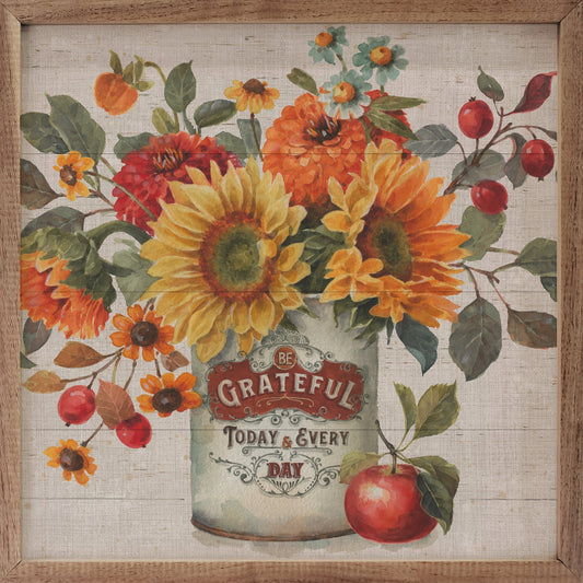 Autumn In Bloom II Grateful By Lisa Audit