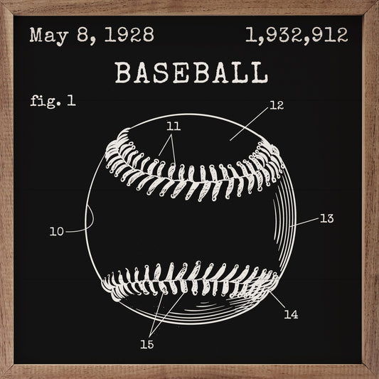 Baseball Patent Black
