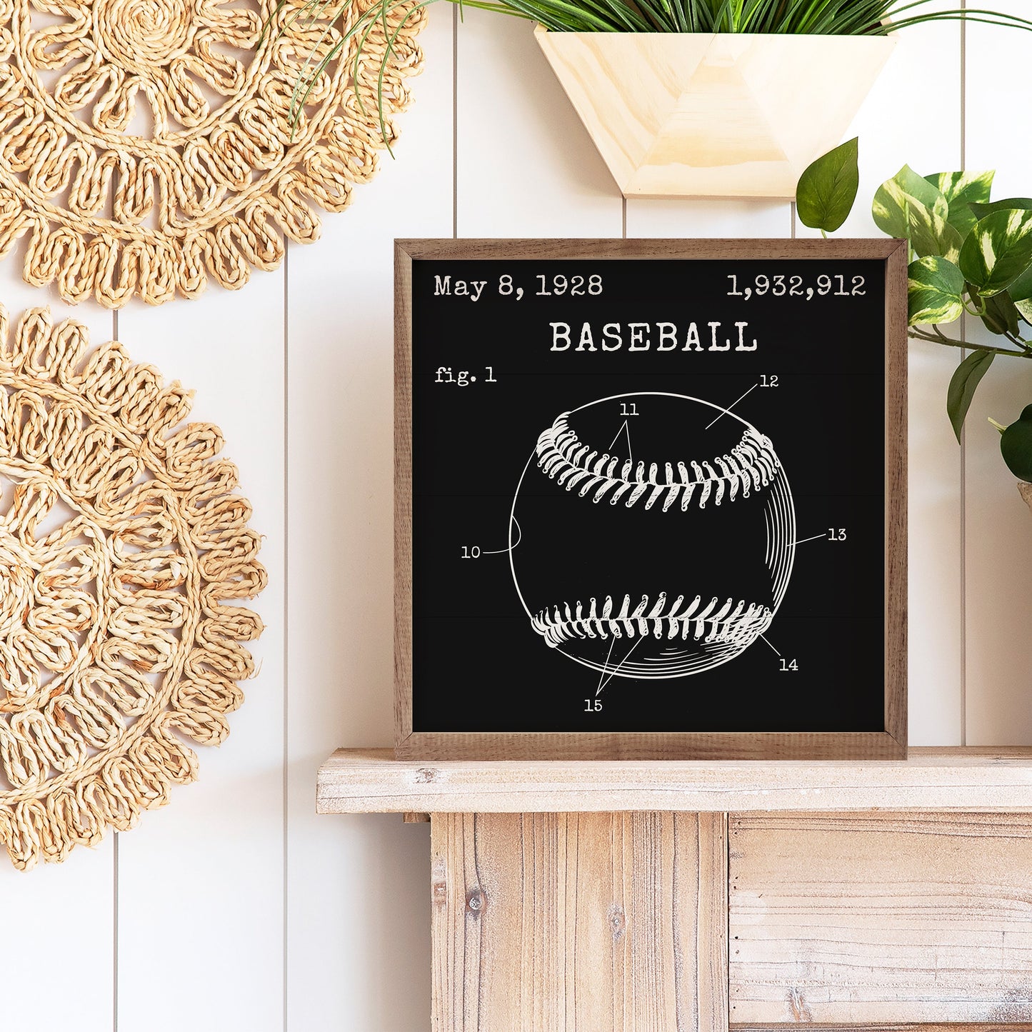 Baseball Patent Black