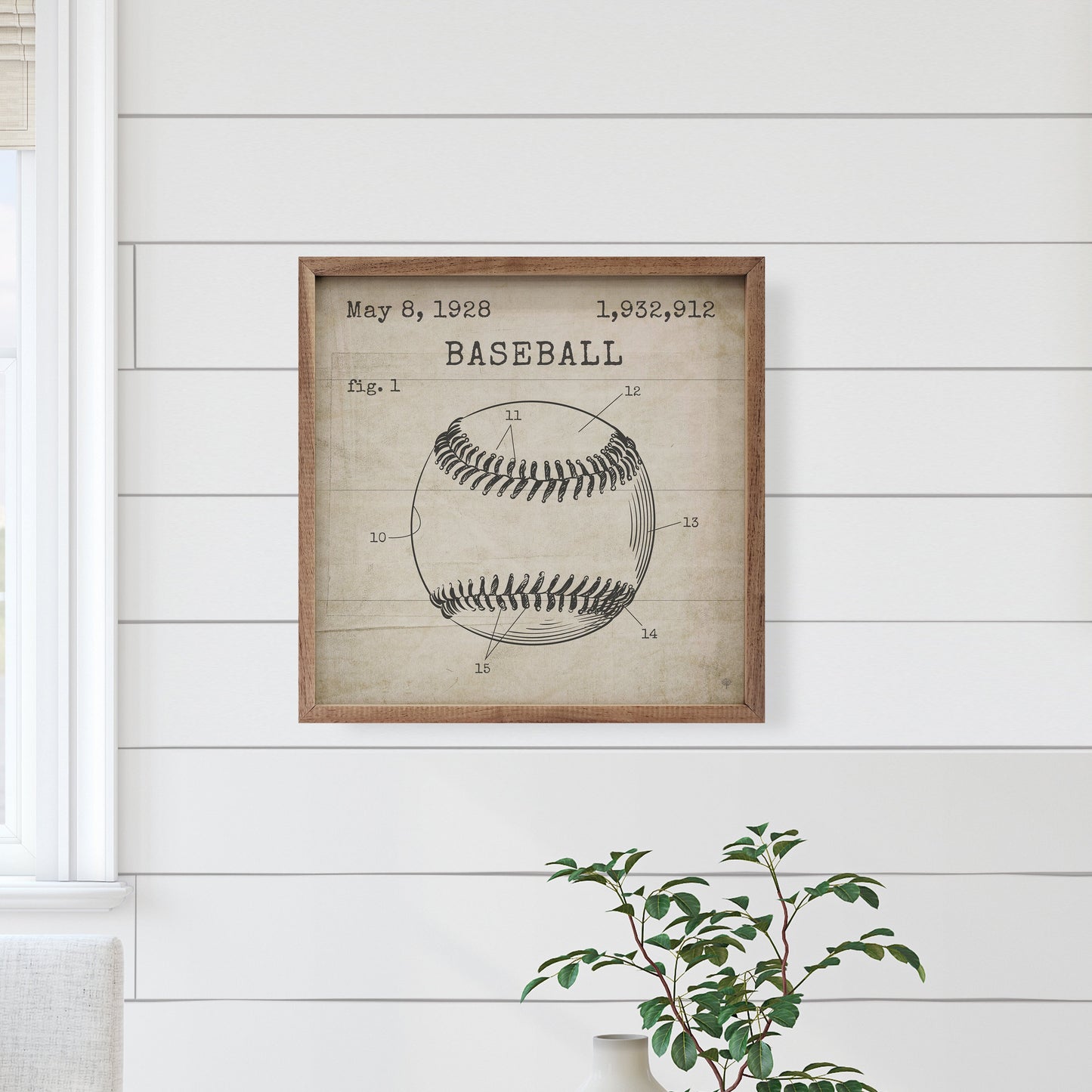 Baseball Patent Brown