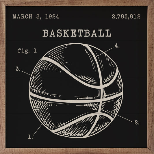 Basketball Patent Black