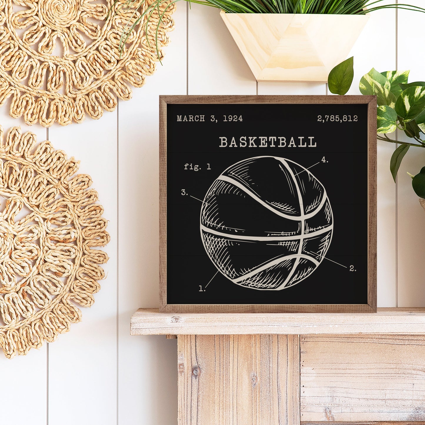 Basketball Patent Black