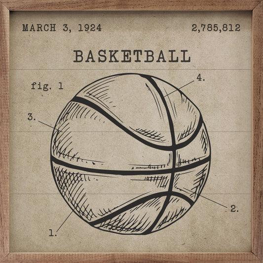 Basketball Patent Brown
