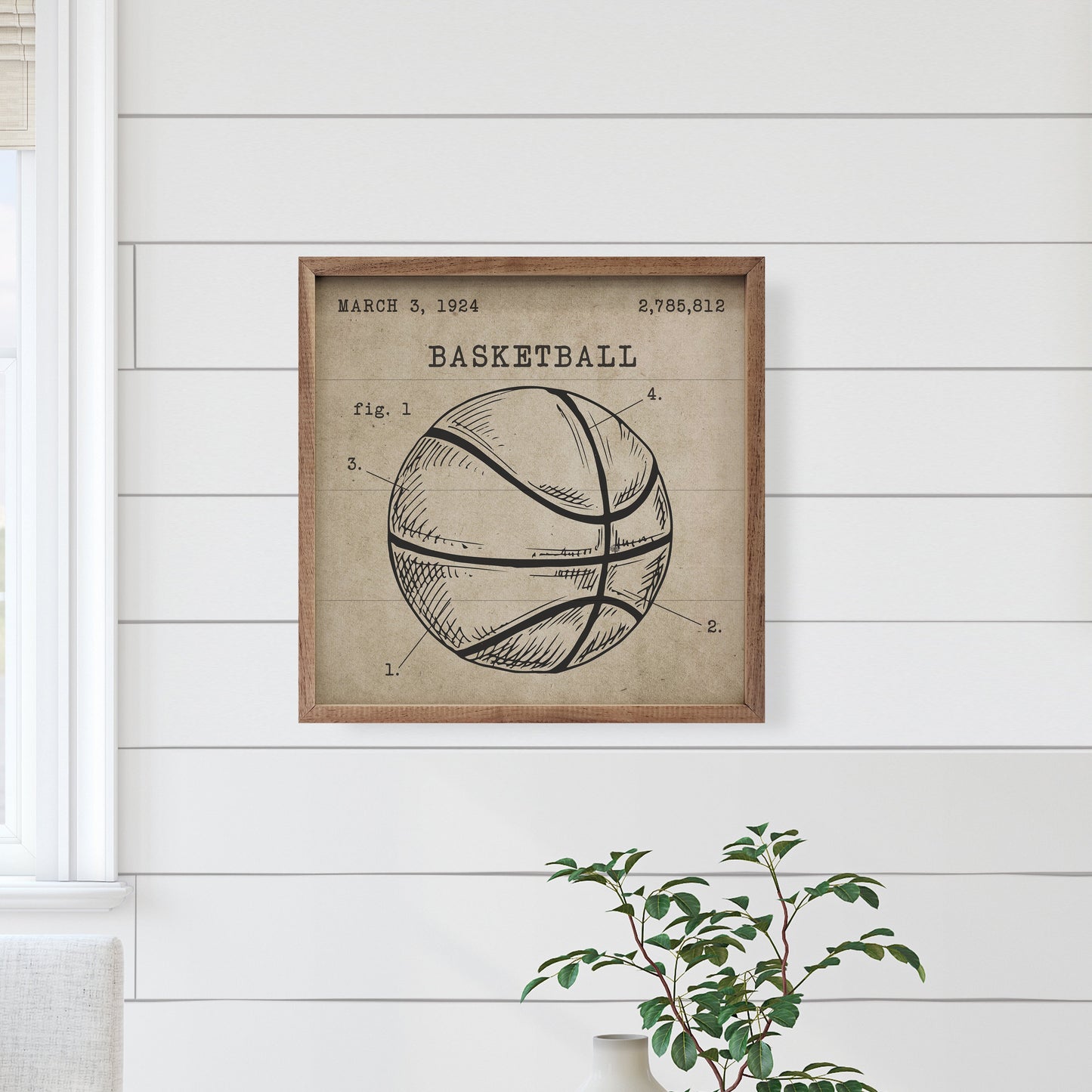 Basketball Patent Brown