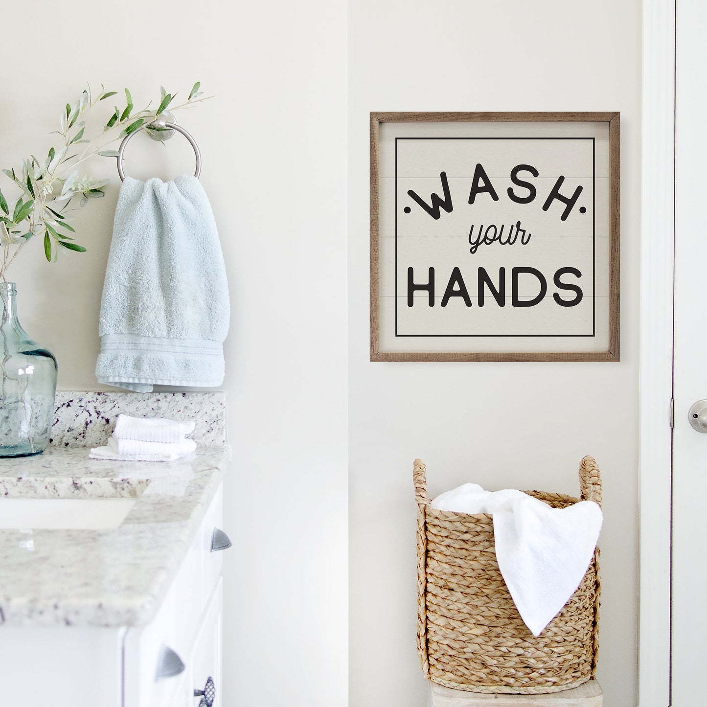 Bathroom Rules I White By WA
