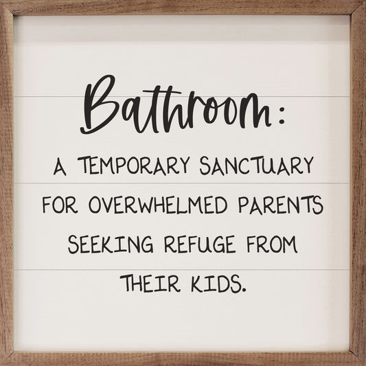 Bathroom Sanctuary Black And White