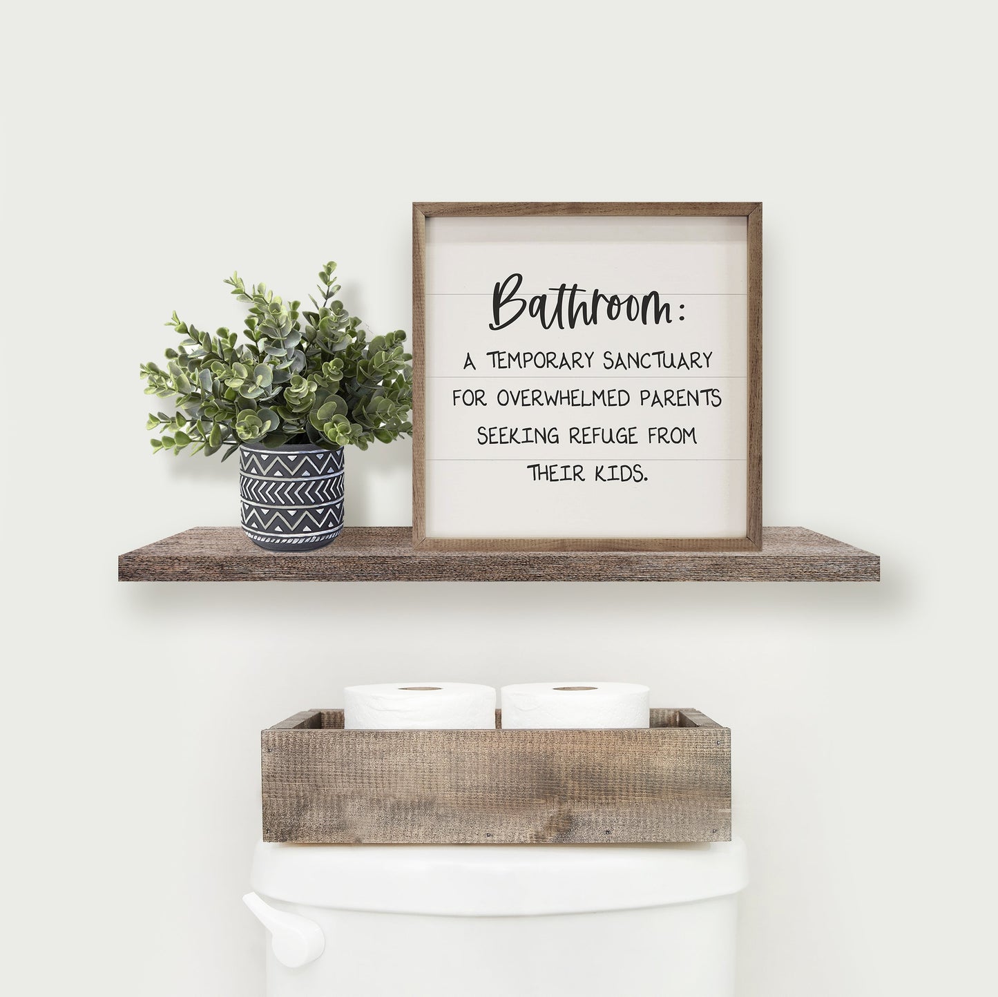 Bathroom Sanctuary Black And White