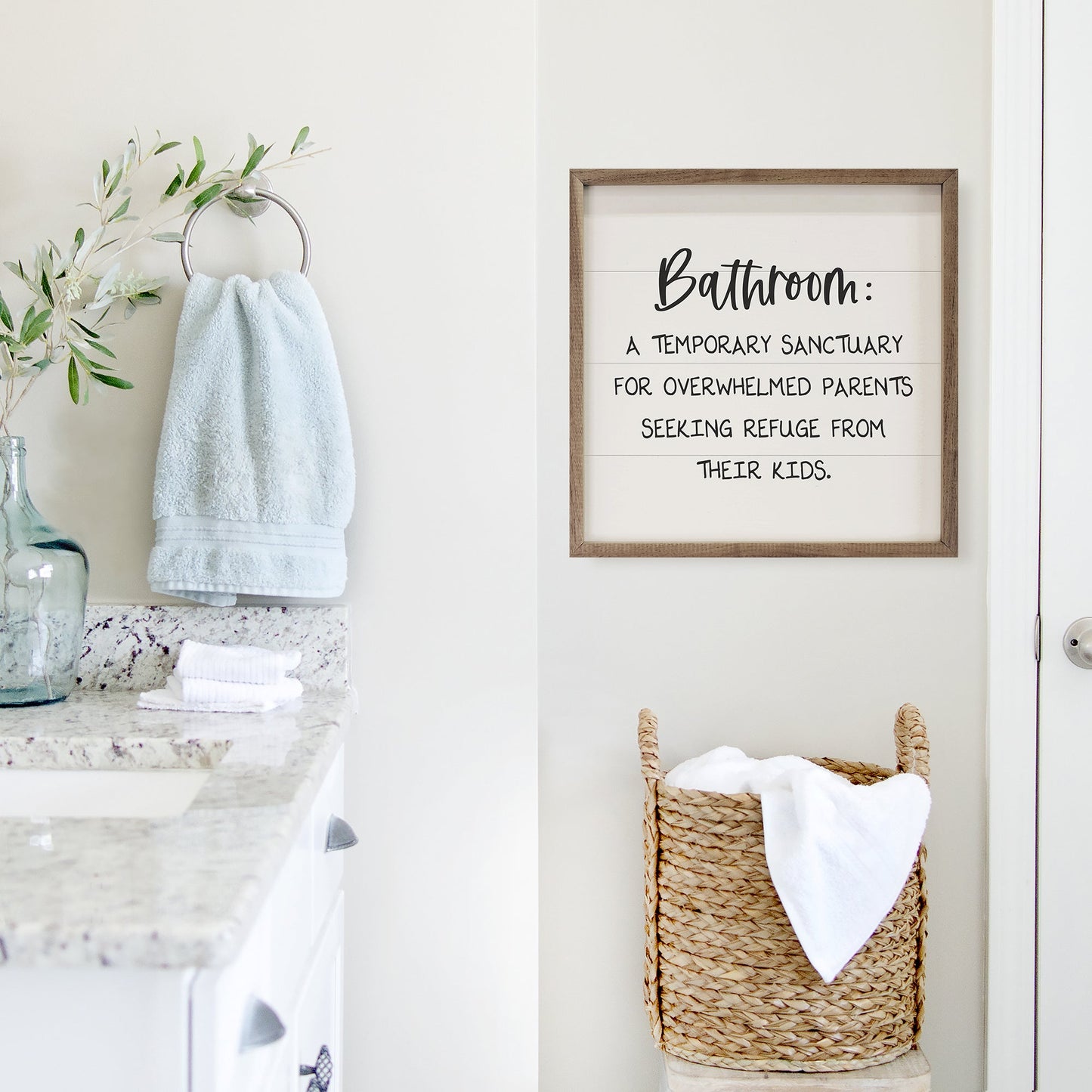 Bathroom Sanctuary Black And White