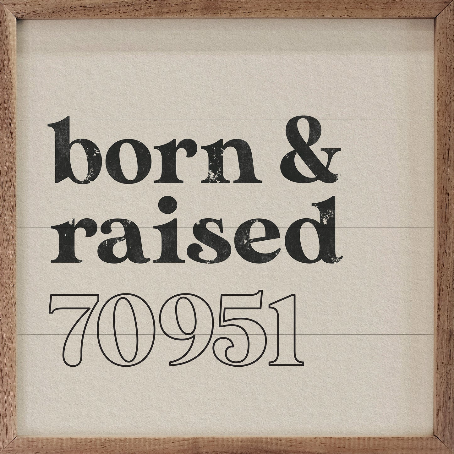 Born And Raised Hometown Personalized
