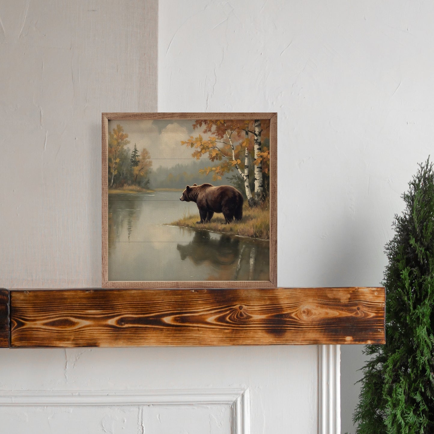 Brown Bear at Mountain Lake