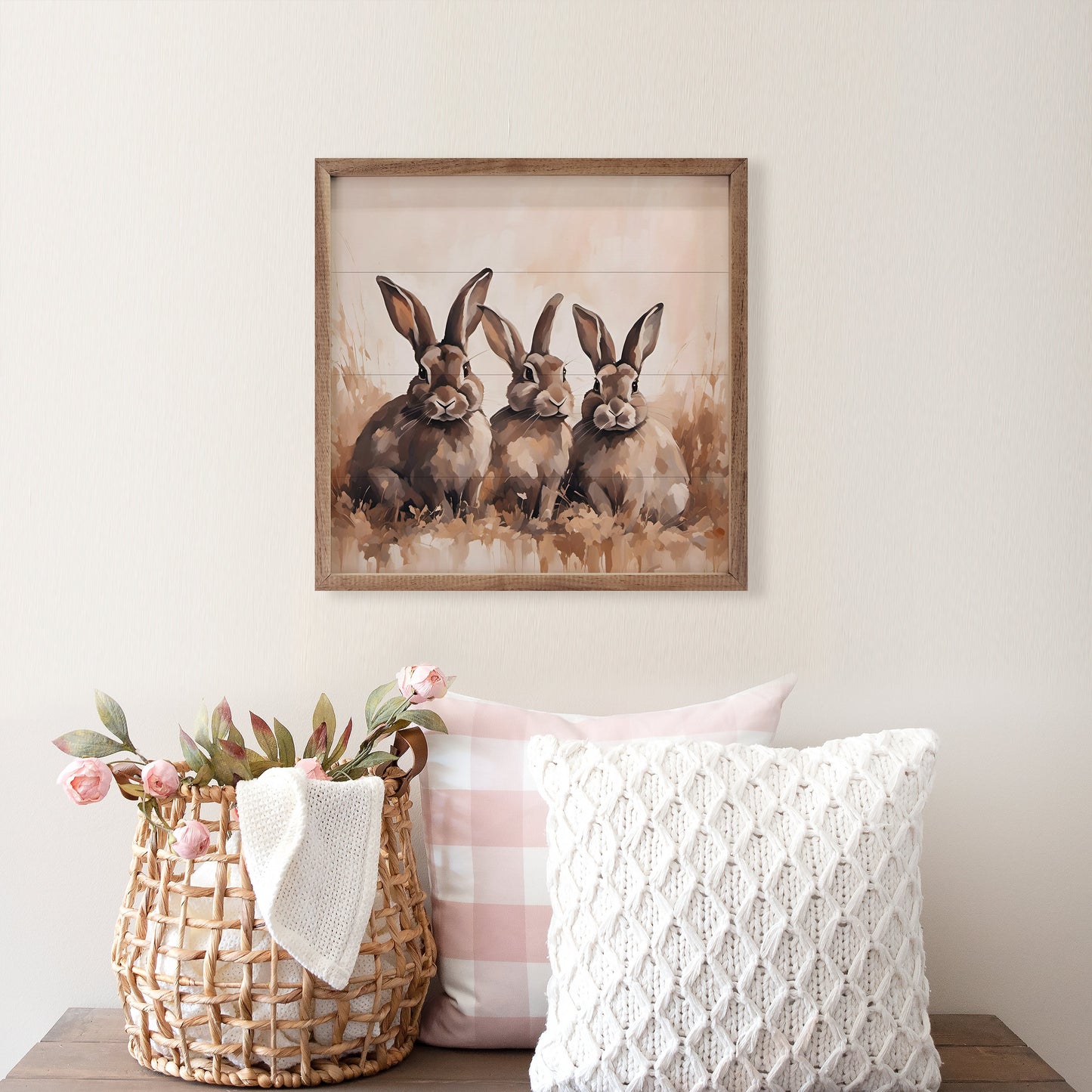 Brown Three Rabbits