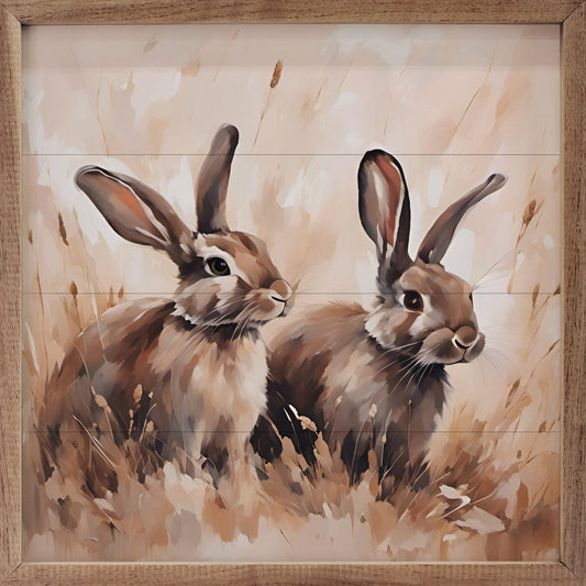 Brown Two Rabbits