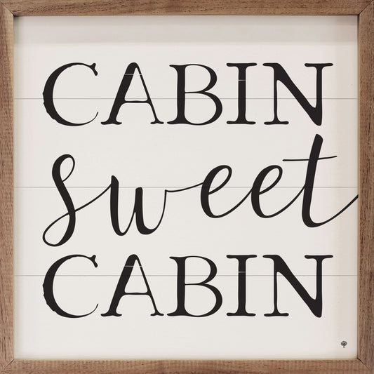 Cabin Sweet Cabin White