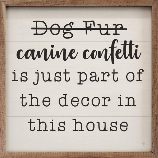 Canine Confetti White