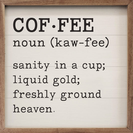 Coffee Definition White