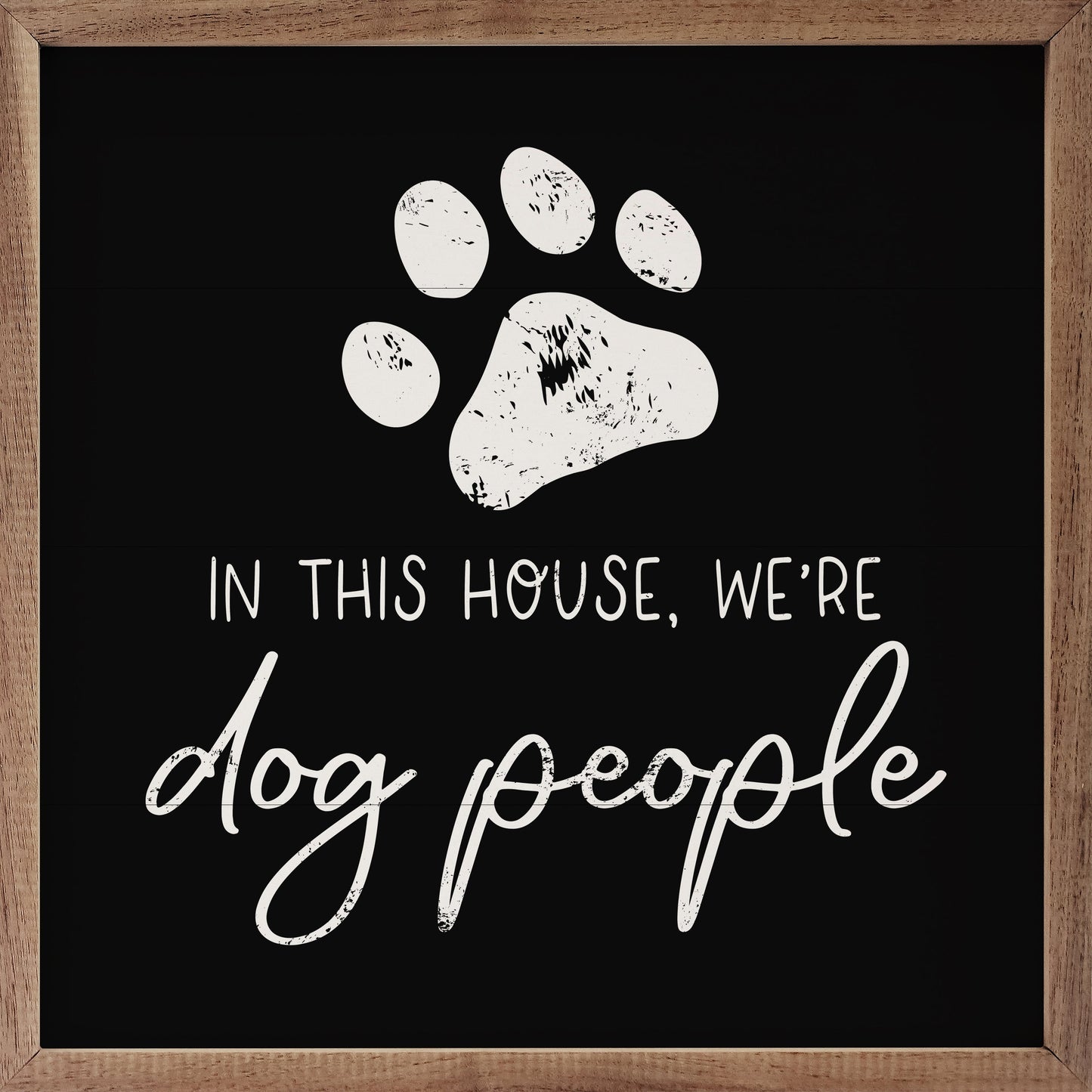 Dog People Paw Black