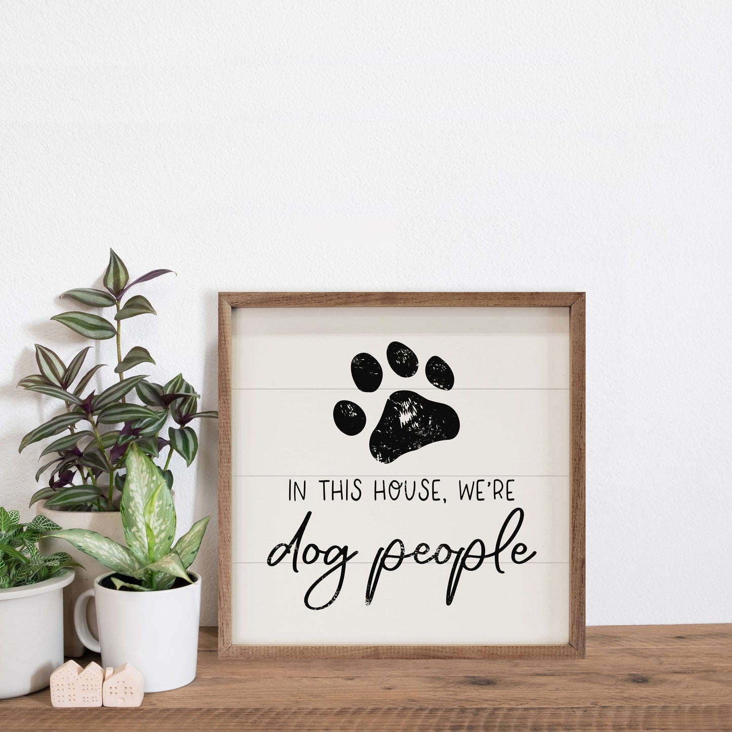 Dog People Paw White