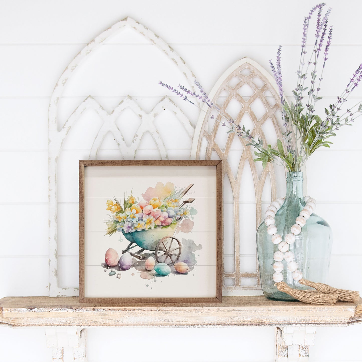 Easter Wheelbarrow White