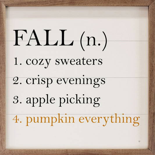 Fall Definition White