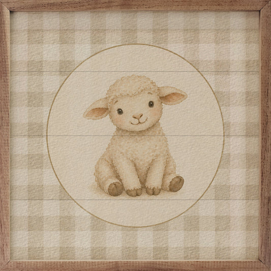 Farm Charm Check Sheep