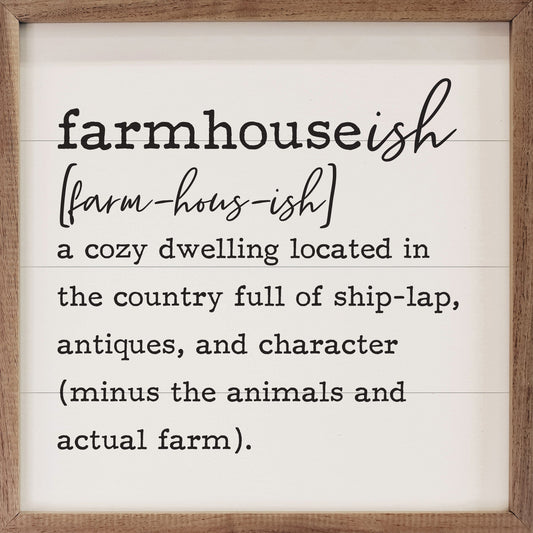 Farmhouseish Definition White