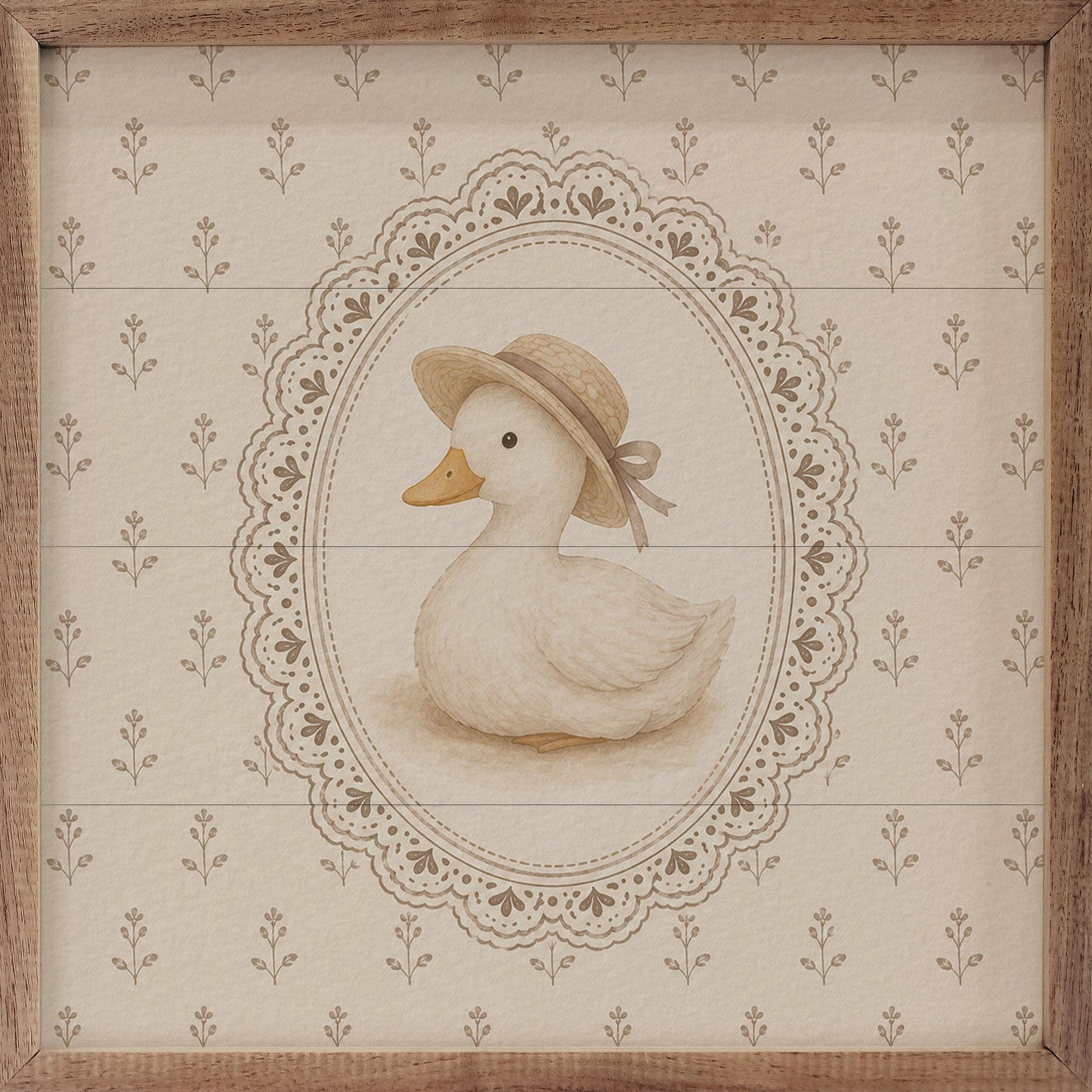 Floral Goose With Hat