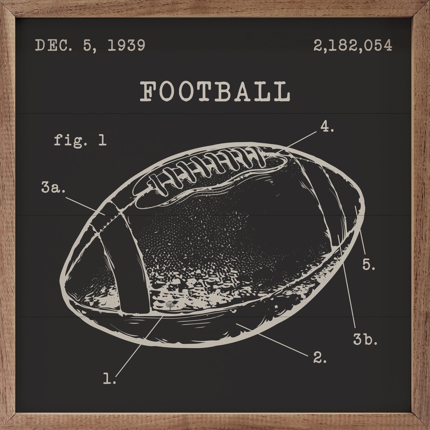 Football Patent Black