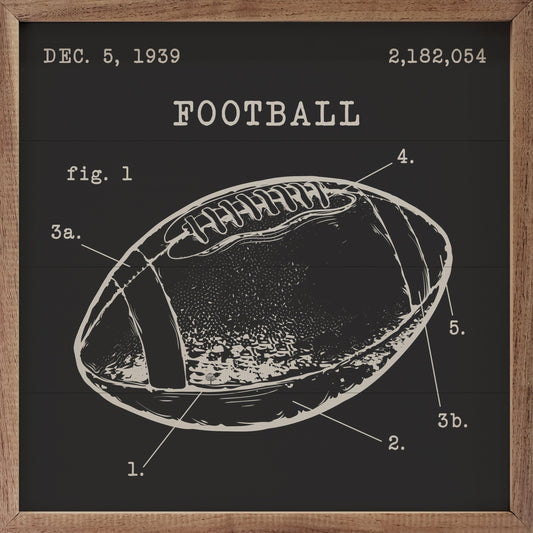 Football Patent Black