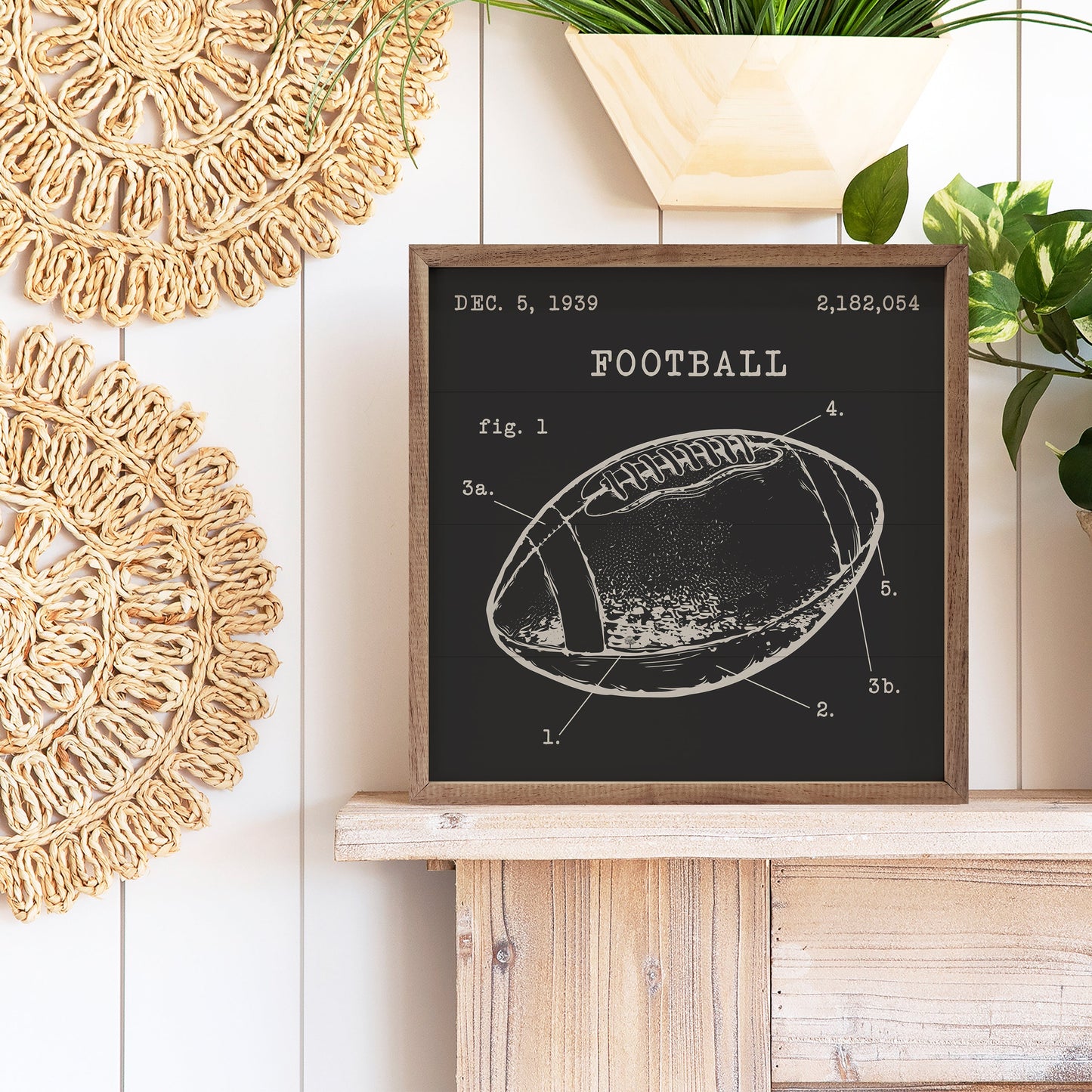Football Patent Black