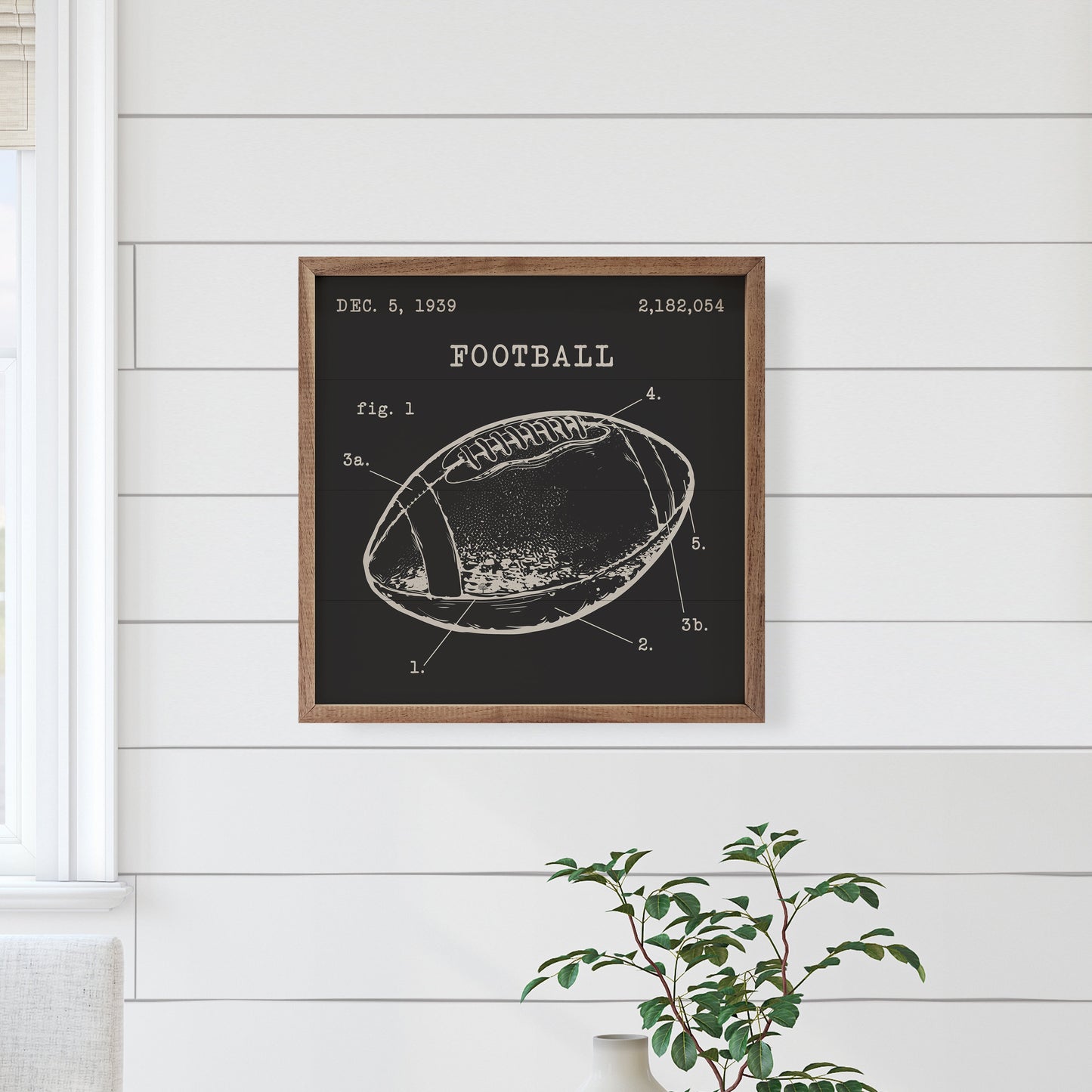 Football Patent Black