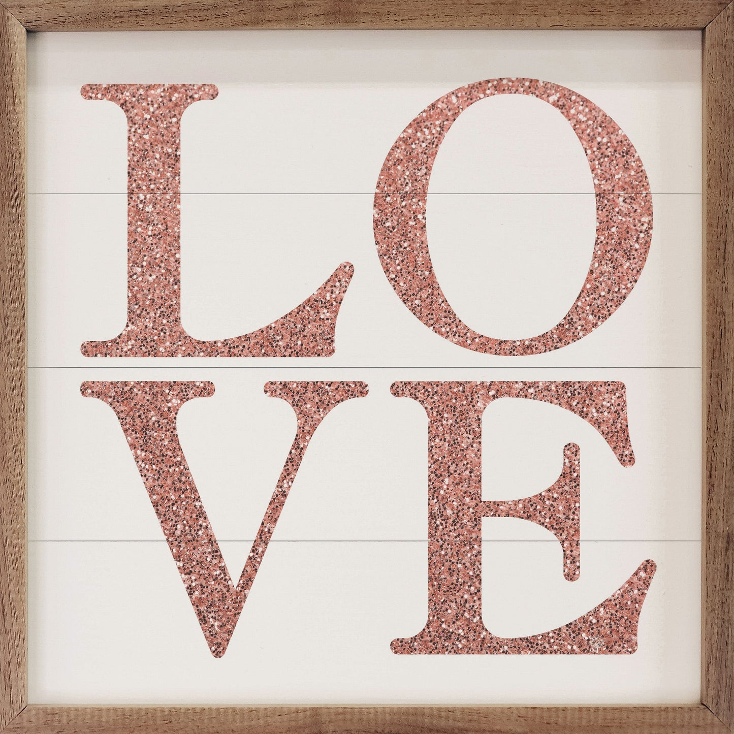Glitter Pink Love White