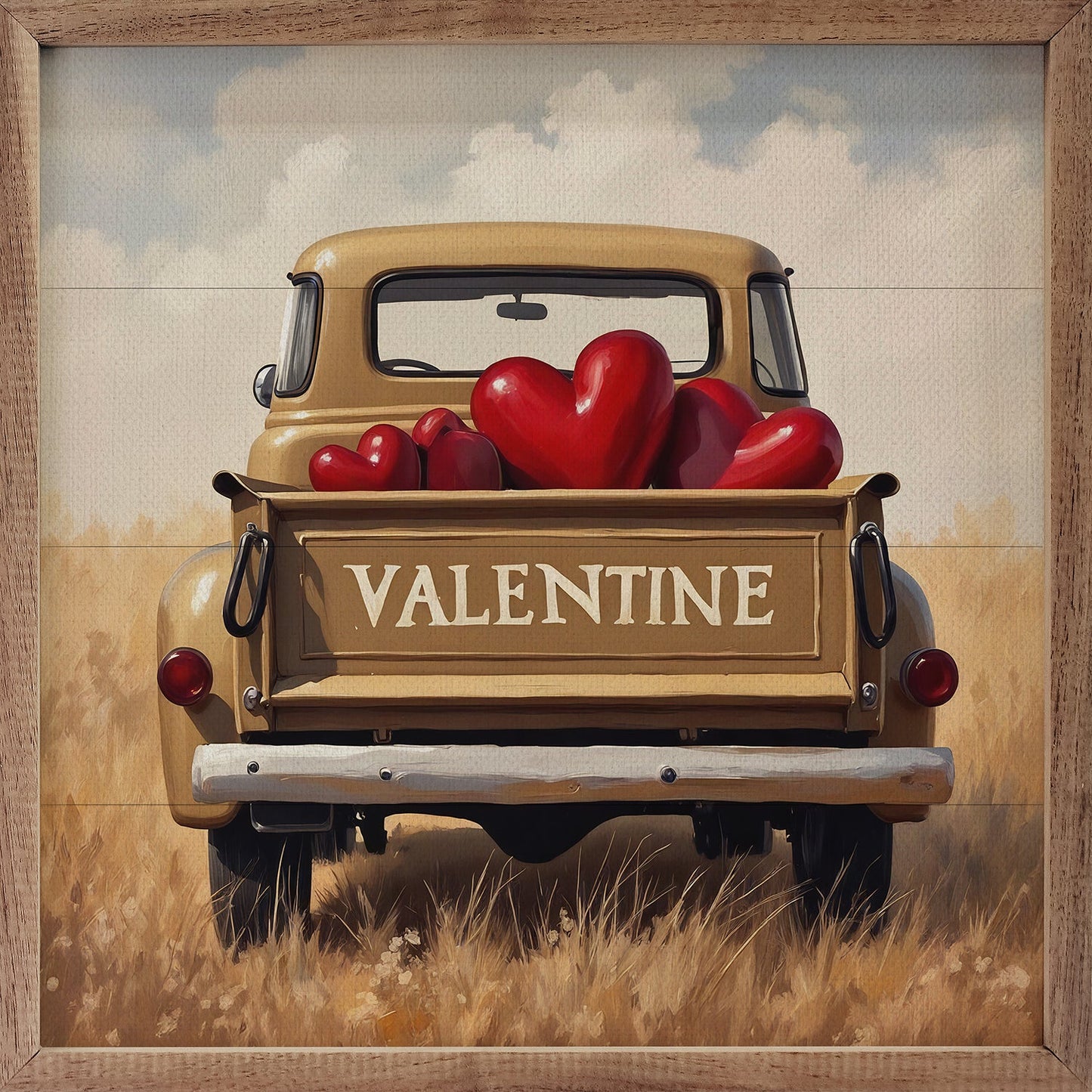 Gold Valentine's Day Truck