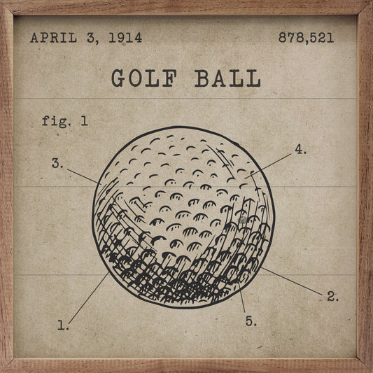 Golf Ball Patent Brown