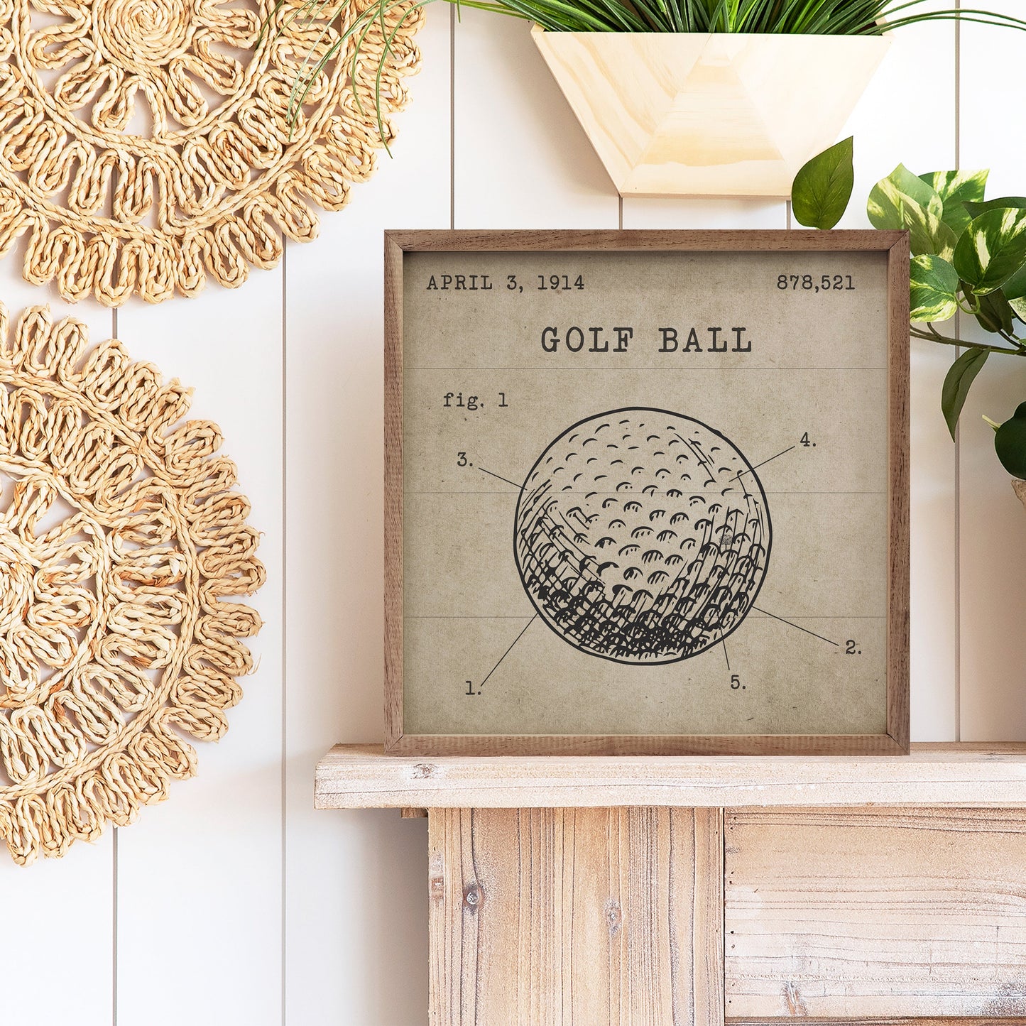 Golf Ball Patent Brown
