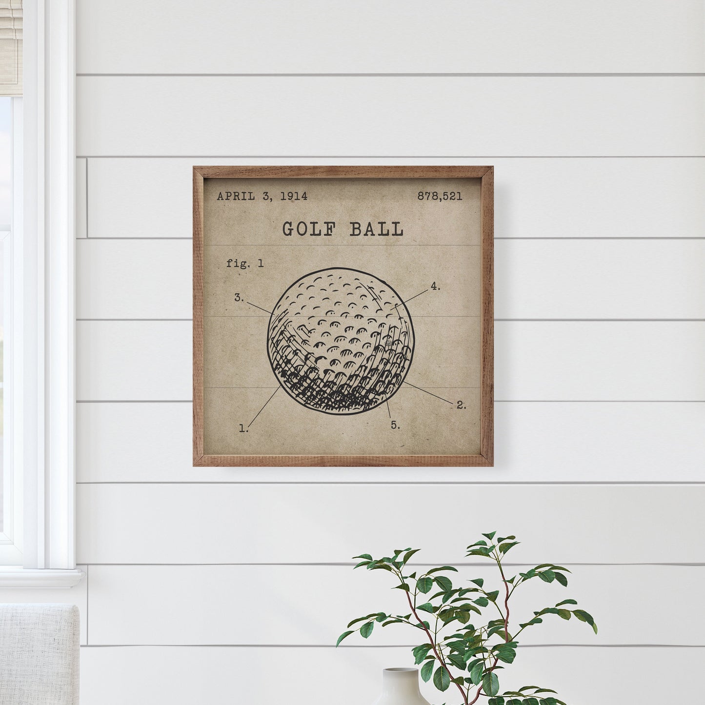Golf Ball Patent Brown